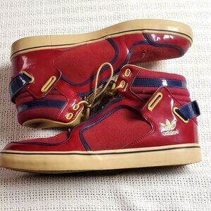 Adidas Adi-Rise G47863 Cardinal Red Navy Blue Sz. 12 Basketball Shoes